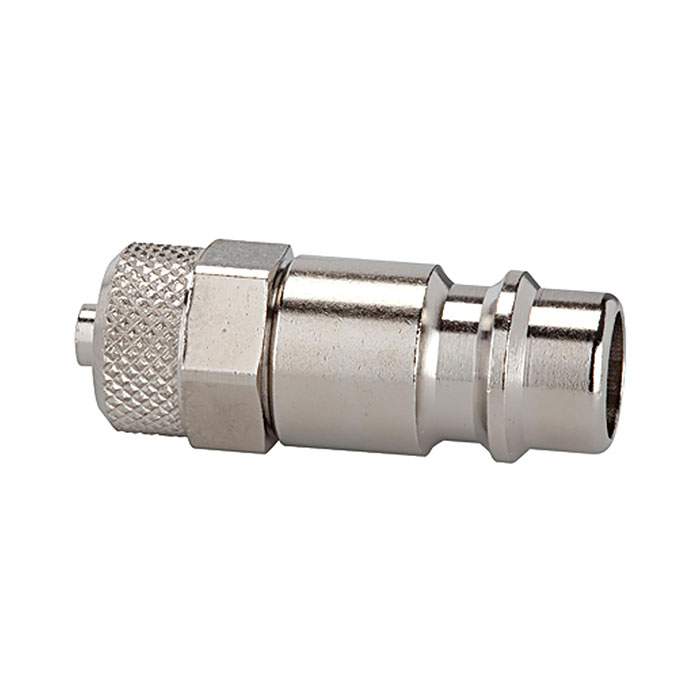 Nipple for coupl. I.D. 7.2 - 7.8, nickel-pl. brass, for hose 6x4