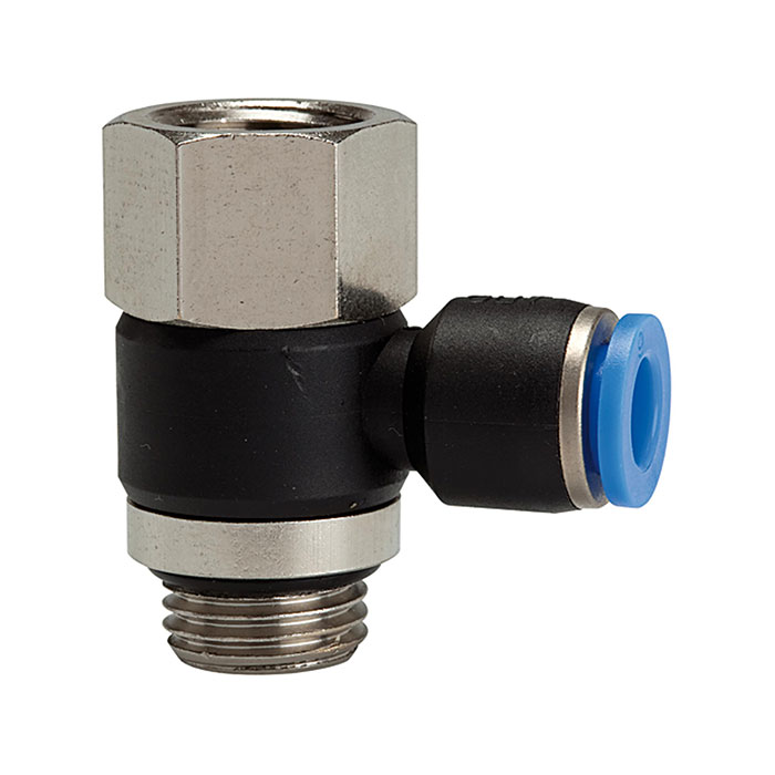 Push-in L-fitting »Blue Series«, rotating, G 1/8 i./o.