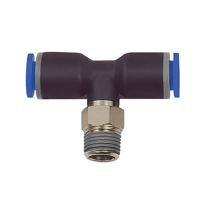 Push-in T-fitting »Blue Series«, rotating, R 1/8 o.