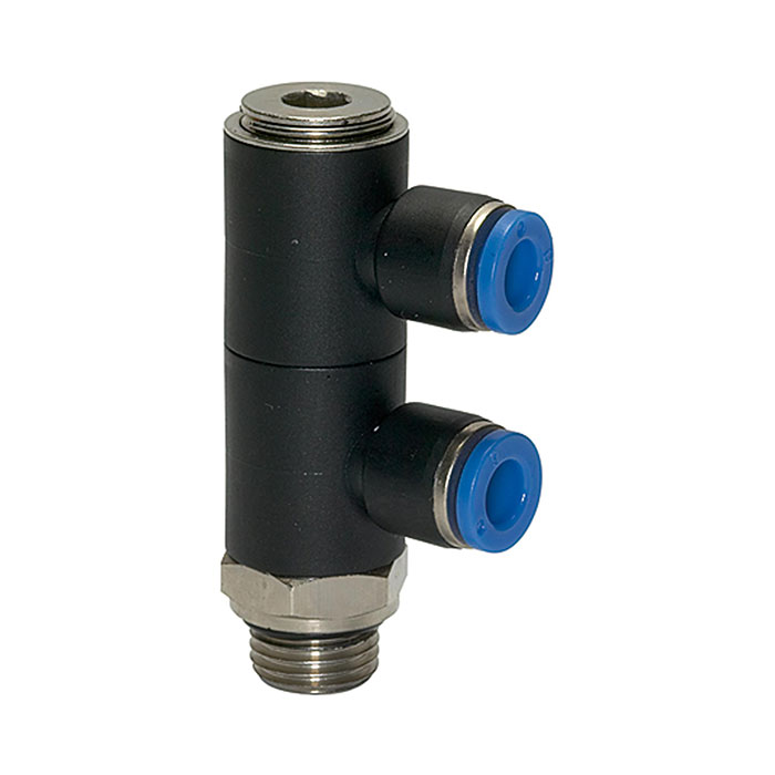 L-multi-distributor »Blue Series«, 2-fold, rotating, G 1/4 o.