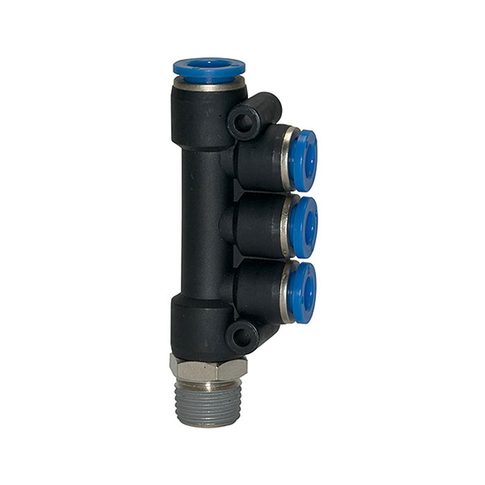 L-multi-distributor »Blue Series« rotating, R 3/8 o.