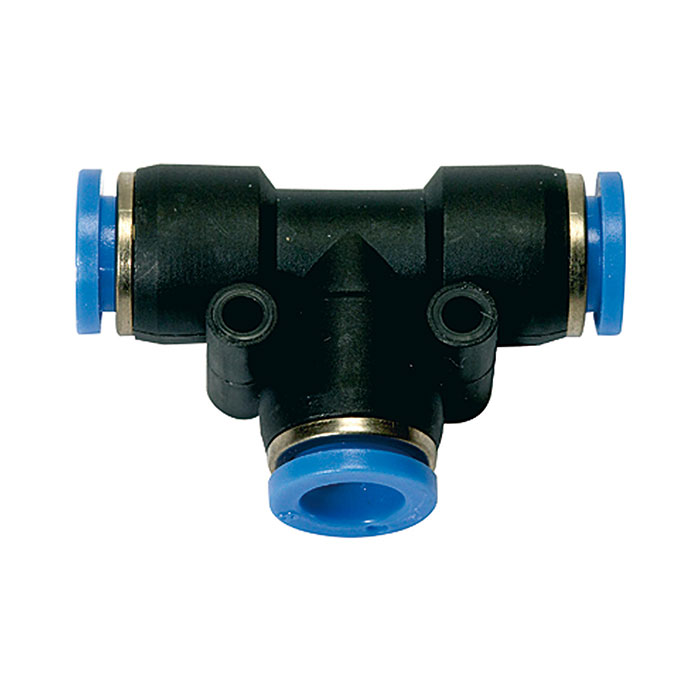 Push-in T-connector »Blue Series«, for hose exterior Ø 6 mm