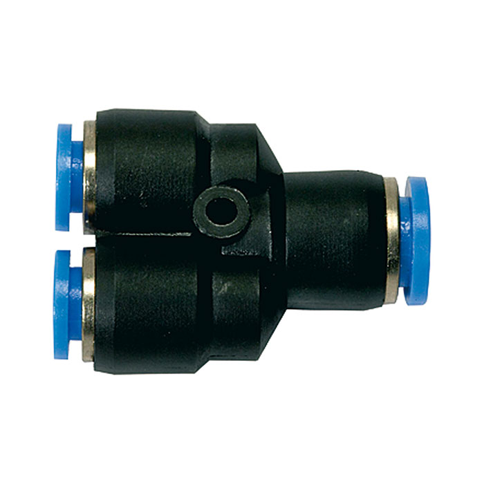 Push-in Y-connector »Blue Series«, reducing, hose ext. Ø 1x8/2x4