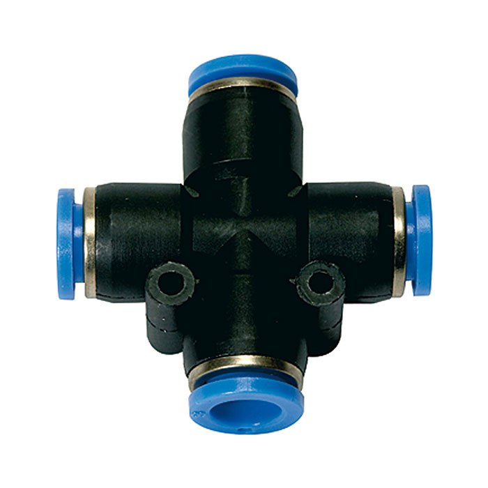 Push-in X-connector »Blue Series«, for hose exterior Ø 4 mm