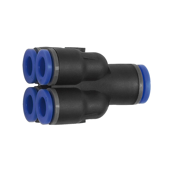 Multi-distributor, Plug connector »Blue Series« hose ext. Ø 6/4x4