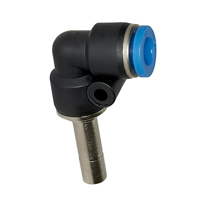 Push-in L-connector, Plug nipple 12 mm »Blue Series« hose Ø 12 mm