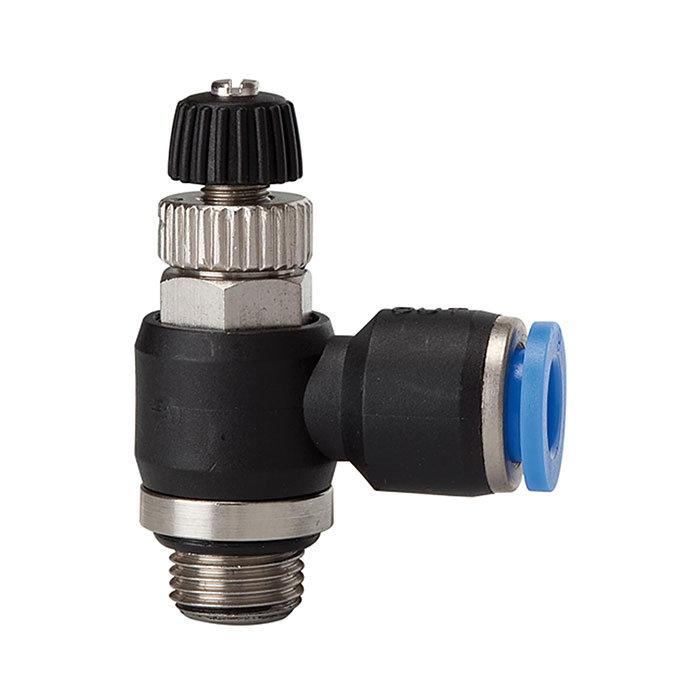 Throttle check valve »Blue Series«, Discharge throttle, G 1/4 o.