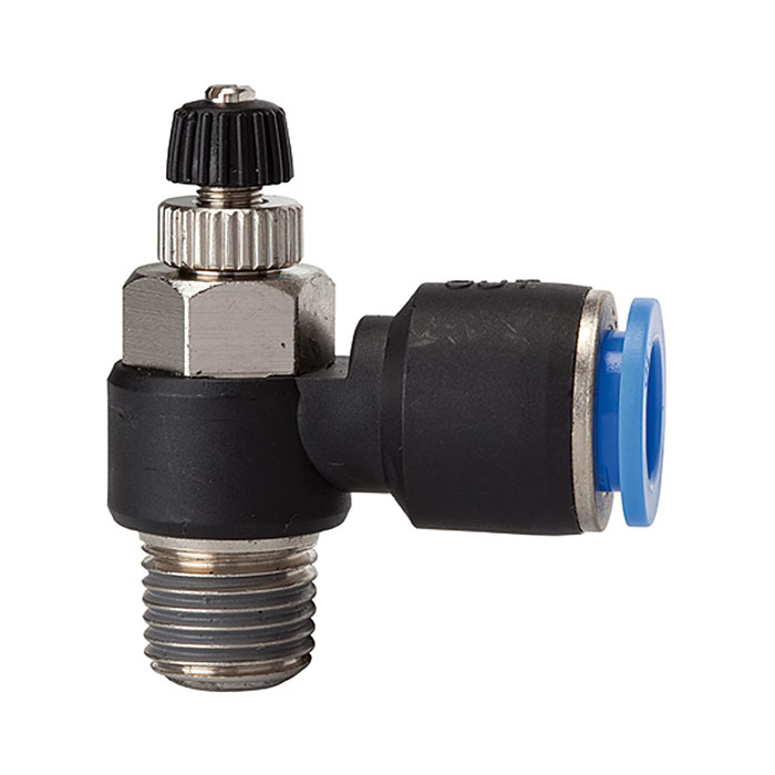 Throttle check valve »Blue Series«, Discharge throttle, R 1/4 o.