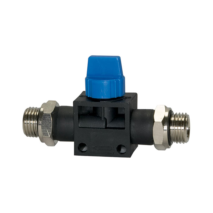 Blocking valve »Blue Series«, G 1/4 o., G 1/8 o.