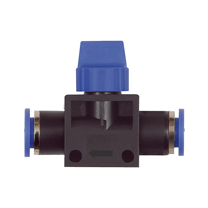 3/2-way valve »Blue Series«, Plug connector, hose exterior Ø 6