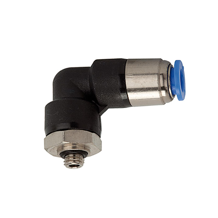 Push-in L-fitting »Blue Series«, Self-locking, G 1/8 o.