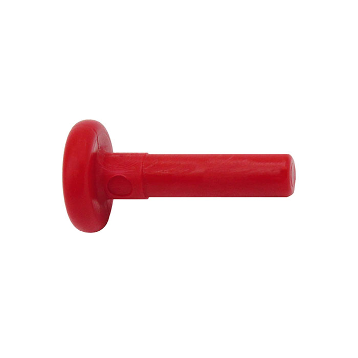 Stopper POM, Supports 5 mm, Colour red