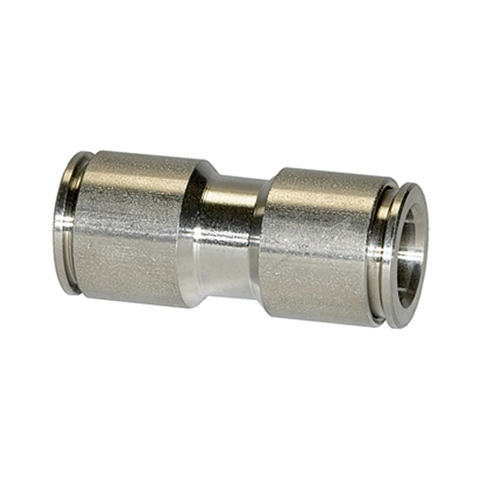 Straight push-in connector, for hose exterior Ø 8 mm