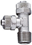 L screw-in fitting,R 1/8 o., for hose 5/3 mm, nickel-plated brass