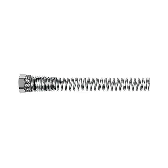 Coupling nut with kink protection spring, for hose 6/4 mm