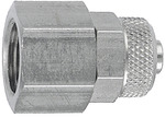 Straight screw-on fitting, G 1/4 i., for hose 6/4 mm, AF 17