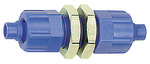 Bulkhead connector with mounting nuts, M10x1, for hose 6/4, POM