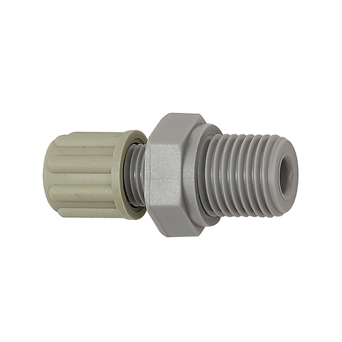 Straight screw-in fitting, G 1/8 o., for hose 4/6 mm, AF 14, PA