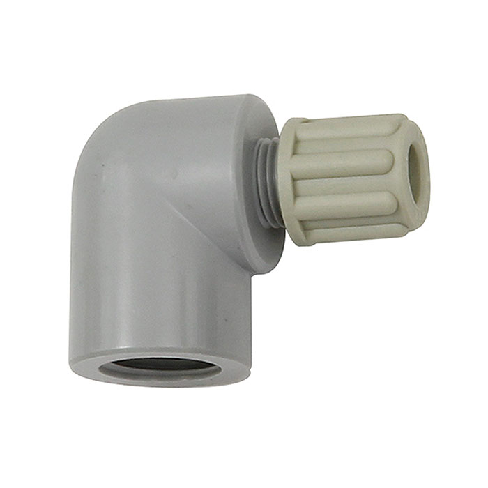 Angled screw-on fitting G 1/8 i., for hose 4/6 mm, PA