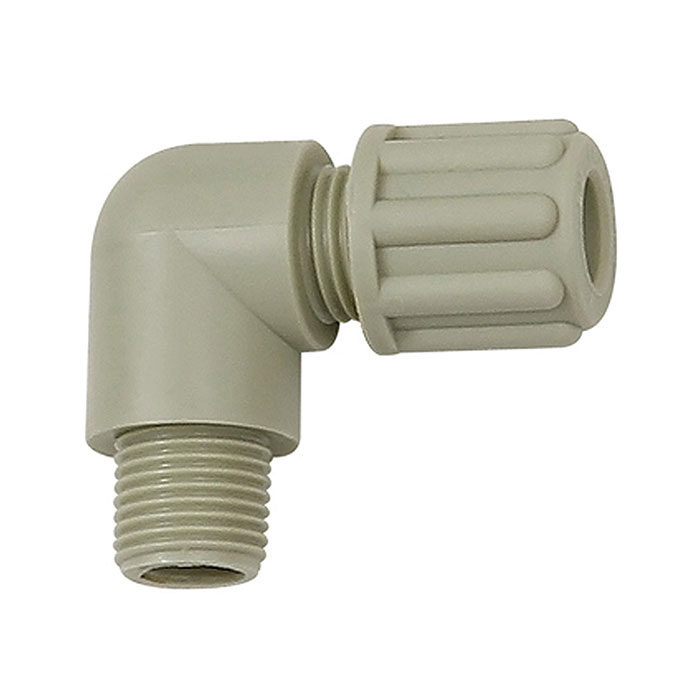 Angled screw-in fitting, G 1/8 o., for hose 8/10 mm, PP