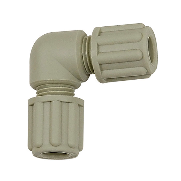 Angled hose fitting, for hose 4/6 mm, PP