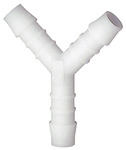 Y hose connection supports, for hose I.D. 3 mm, Bracket 90°, POM