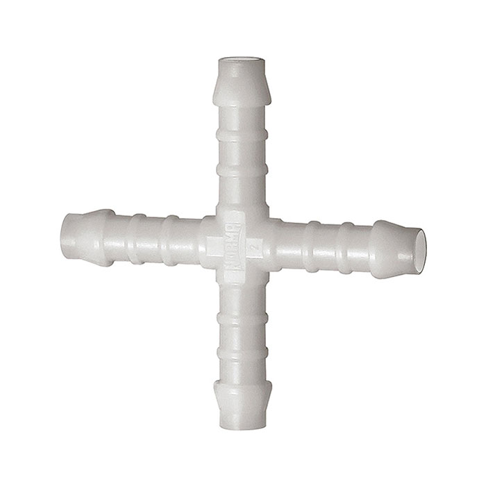 Cross-connection supports, for hose I.D. 4 mm, POM