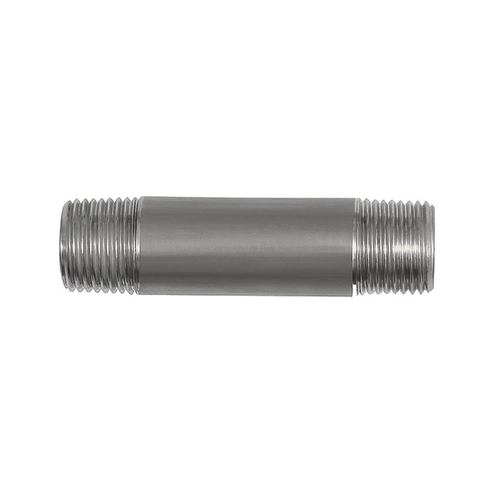 Pipe double nipple, R 1/4, Length 40 mm, Stainless steel 1.4571