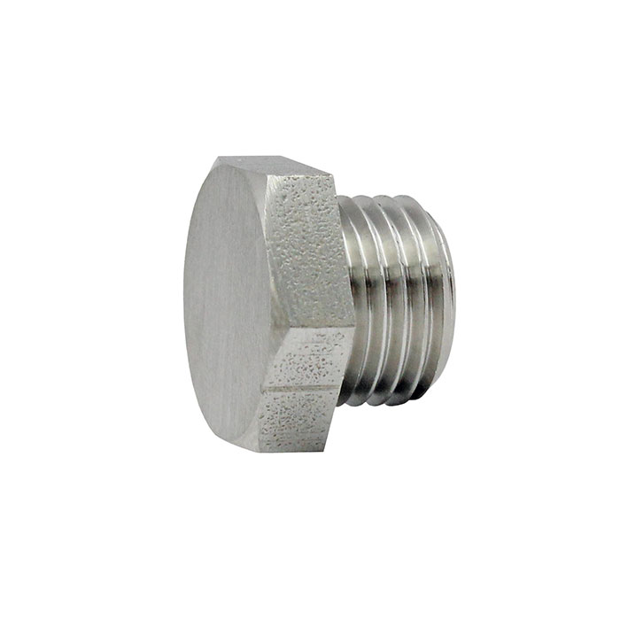 Locking screw, Exterior hexagonal, G 1/4, AF 17, Stainless steel