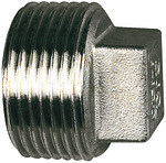 Stopper, Square, G 1/8, AF 6, Stainless steel 1.4408