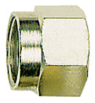 Coupling nut, M8x1, Pipe exterior Ø 4 mm, nickel-plated brass