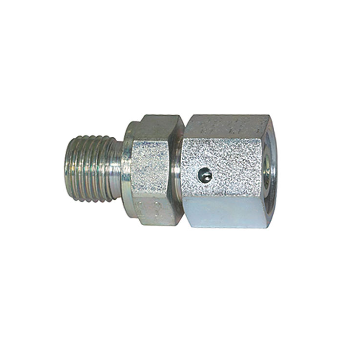 Adjustable straight screw-in fitting, G 1/8, galvanised steel