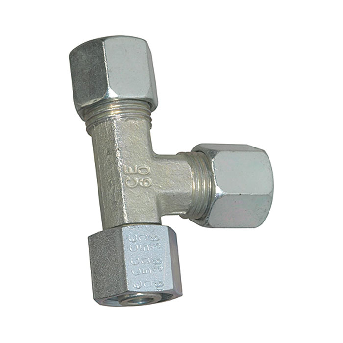 Adjustable L-fitting, Pipe exterior Ø 6 mm, galvanised steel