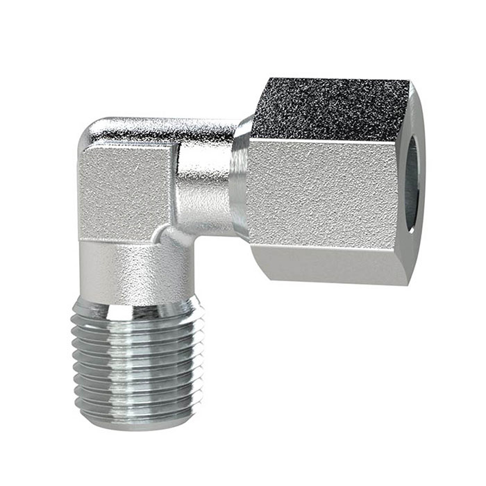 Angled screw-in fitting, R 1/8 o., Pipe exterior Ø 5 mm