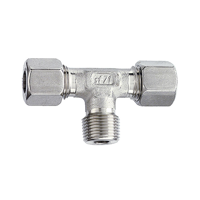 T screw-in fitting, R 1/8 o., Pipe exterior Ø 4 mm