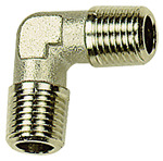 Angled piece, exterior/exterior, M5, AF 9, nickel-plated brass