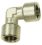 Angled piece, IT/IT, G 3/8, AF 17, nickel-plated brass