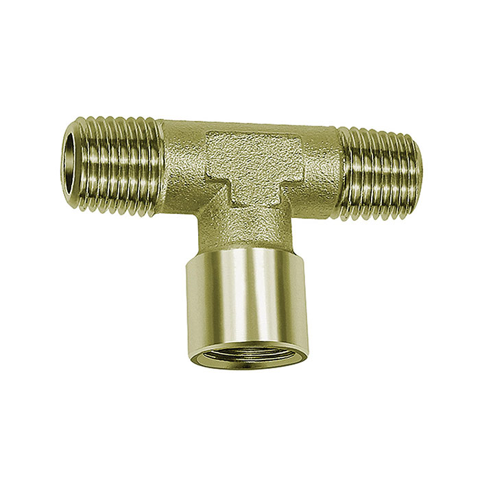 T-piece, exterior/interior/exterior, G/R 1/4, nickel-plated brass