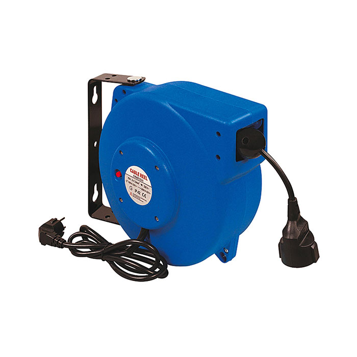 Electrical cable reeler, HO5VV-F, 230 V, 50 Hz, max. 10 Amps