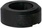 Protective cap, black, for pipe exterior Ø 18 mm, POM