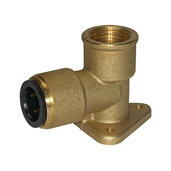 Wall bracket made of brass, G 3/4, for pipe exterior Ø 22 mm