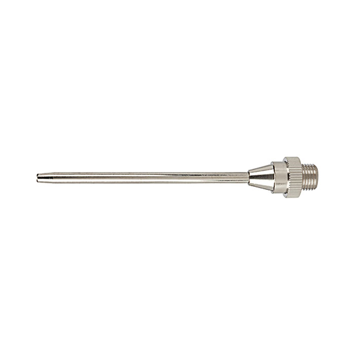 Extension nozzle, 3 mm, nickel-plated brass, 250 mm long straight