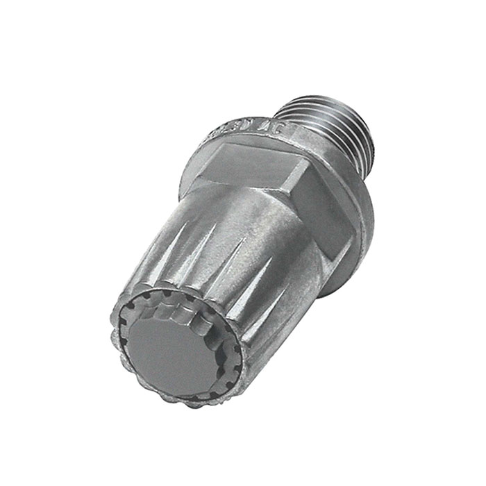 Low noise round nozzle, M12x1.25, Nozzles-exterior Ø 19 mm