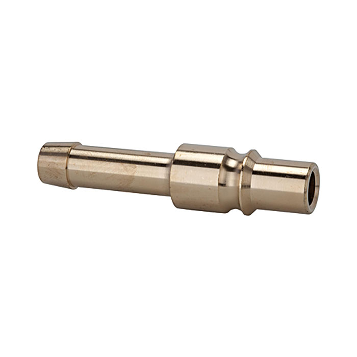 Plug-in connector for coupl. I.D. 12, Bright brass, Sleeve I.D.13