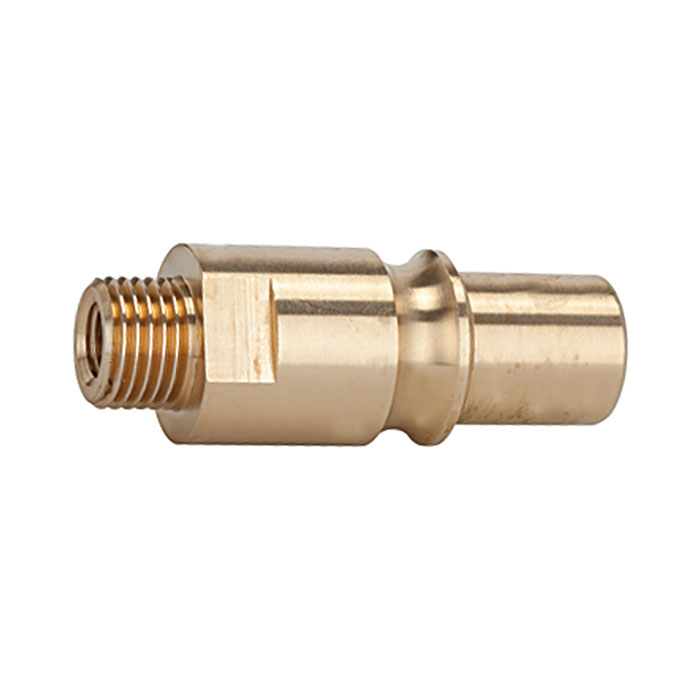 Nipple for couplings I.D. 12, Bright brass, G 1/4 ET