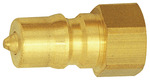 Closing nipple locking on both sides, Brass, G 1/8 IT, I.D. 4.3