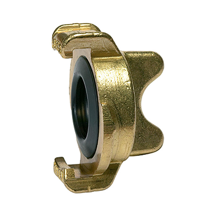 GEKA blind coupling, bright brass