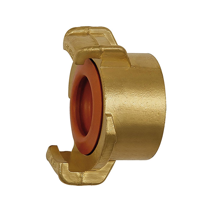 GEKA hose piece, rigid, Potable water, bright brass, G 3/8 i.