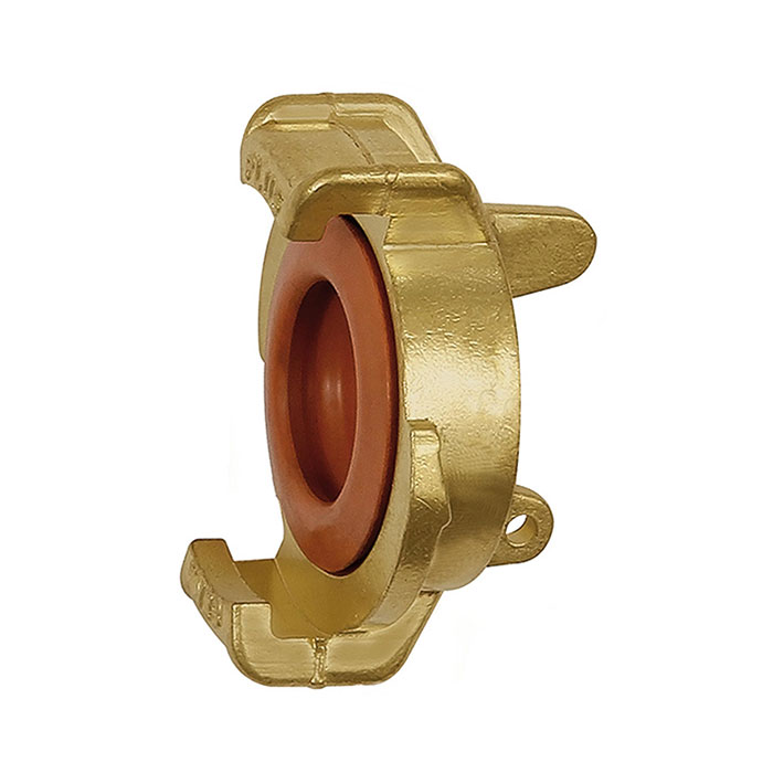 GEKA blind coupling, for potable water, bright brass