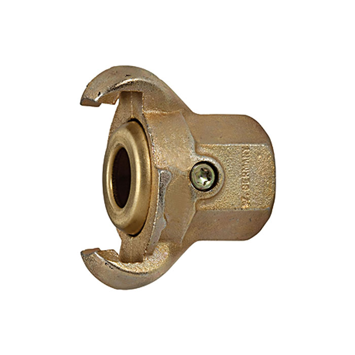 Jaw coupling with interior thread, G 1/2, with brass seal